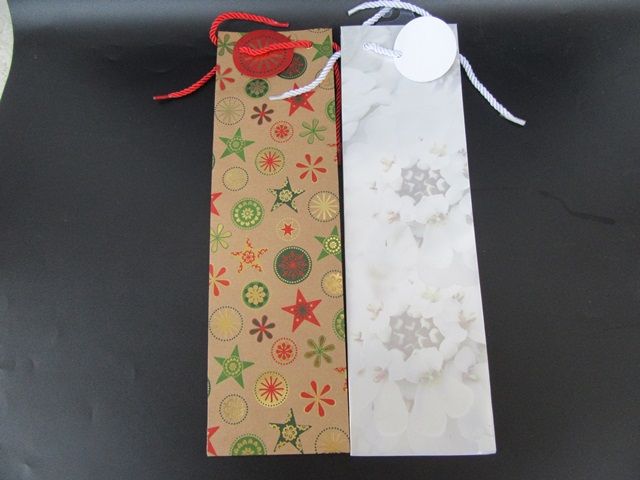 10Pcs HQ Paper Bag Wine Gift Bag Assorted 36x10.5x10.5cm